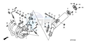 CB1300SA9 Australia - (U / ABS BCT MME TWO) drawing EXHAUST MUFFLER