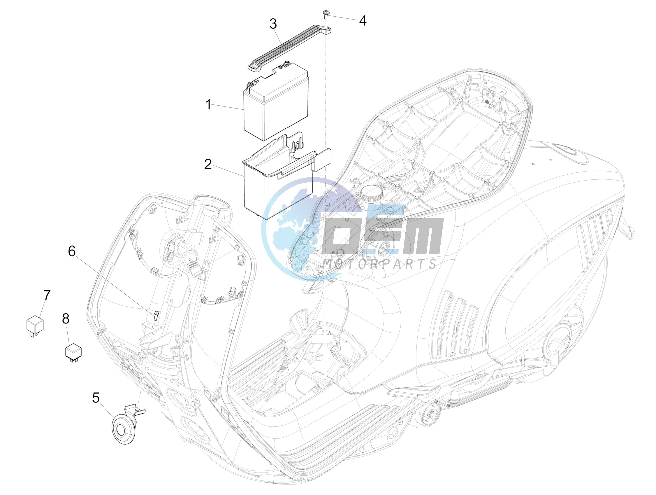 Remote control switches - Battery - Horn