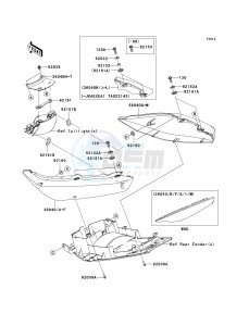 EX 650 A [NINJA 650R] (A6F-A8F) A8F drawing SEAT COVER