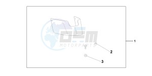 VT750C drawing CHROME REAR FENDE