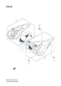 GSF-1250S ABS BANDIT EU drawing FRAME HEAD COVER