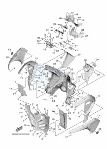 MWD300 TRICITY 300 (BED2) drawing LEG SHIELD