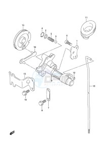 DF 9.9A drawing Clutch Rod Non-Remote Control