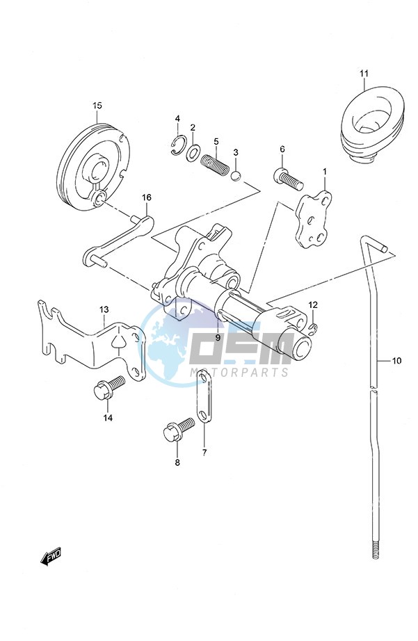 Clutch Rod Non-Remote Control