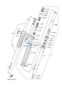 XTZ125E (1SBB) drawing FRONT FORK