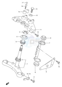 TU250X (E2) drawing STEERING STEM (MODEL V W X Y)