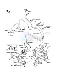 VERSYS KLE650B8F GB XX (EU ME A(FRICA) drawing Brake Piping