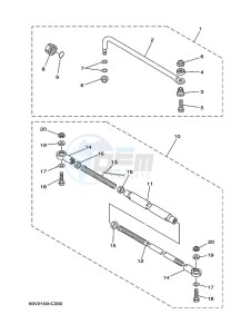 F115AETL drawing STEERING-ATTACHMENT