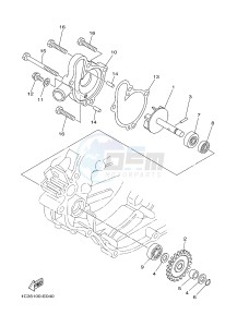 YZ125 (1SR9 1SRA 1SRB 1SRC 1SRC) drawing WATER PUMP