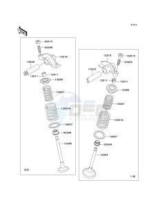 KLF 250 A [BAYOU 250] (A6F-A9F) A7F drawing VALVE-- S- -