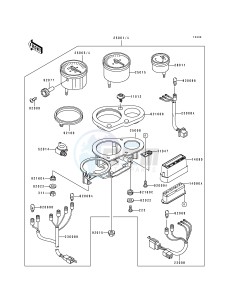 ZX 750 J [NINJA ZX-7] (J1-J2) [NINJA ZX-7] drawing METER