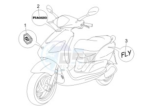 Fly 50 2t drawing Plates - Emblems