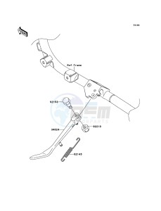 VN1700_CLASSIC_TOURER_ABS VN1700DBF GB XX (EU ME A(FRICA) drawing Stand(s)