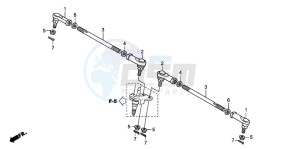 TRX250EX SPORTRAX 250 EX drawing TIE ROD