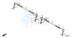 TRX250XC drawing TIE ROD