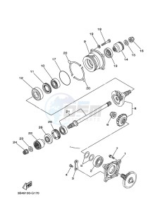 YFM700FWBD YFM70KPAK (B5K6) drawing MIDDLE DRIVE GEAR