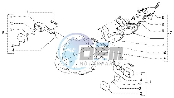 Front light-turn signal lamps