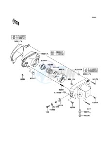 KFX700 KSV700B7F EU drawing Headlight(s)