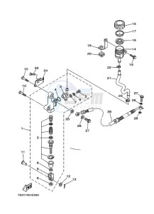 YFM700R (BMD6) drawing REAR MASTER CYLINDER