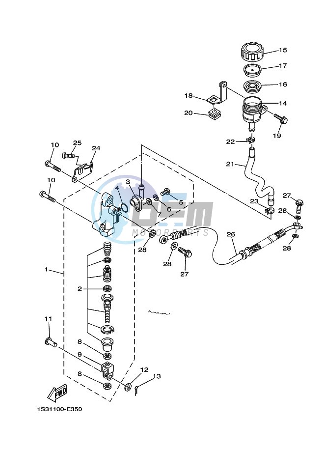 REAR MASTER CYLINDER