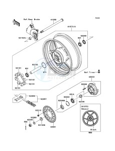 Z750R ZR750NBF FR GB XX (EU ME A(FRICA) drawing Rear Hub