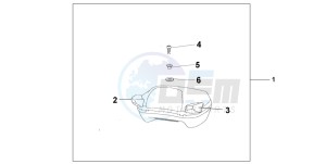 ST1300A drawing PILLION ARM REST SET