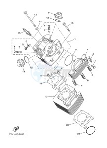 YBR125EGS (43BB) drawing CYLINDER