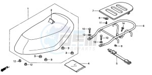 SGX50S drawing SEAT/REAR CARRIER