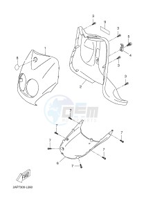 YN50 YN50F NEO'S 4 (2ACM 2ACM 2ACM 2ACM) drawing LEG SHIELD