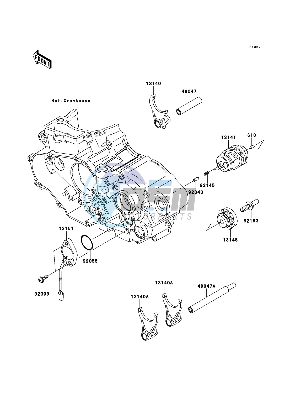 Gear Change Drum/Shift Fork(s)