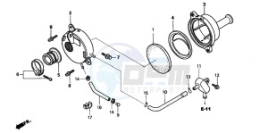 XR70R drawing AIR CLEANER