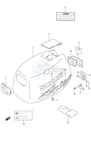 DF 9.9 drawing Engine Cover