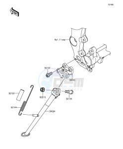 NINJA ZX-6R ZX636EGF FR GB XX (EU ME A(FRICA) drawing Stand(s)