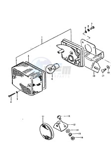 FZ50 (E1) drawing REAR COMBINATION LAMP