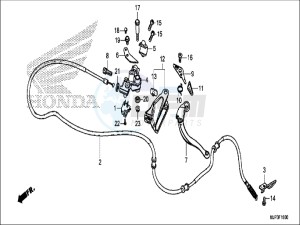 CRF1000DH 2ED - (2ED) drawing PARKING BRAKE LEVER