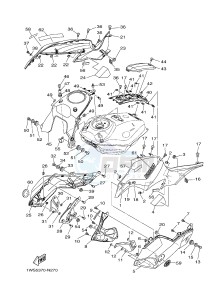 MT07 700 (1WS5) drawing FUEL TANK 2