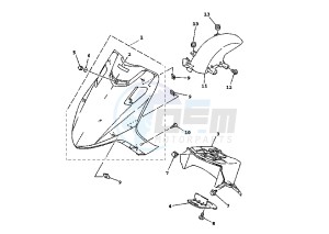 XC FLY ONE R 150 drawing FRONT BODY