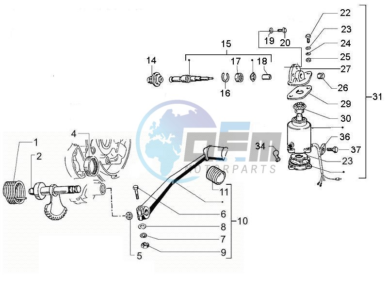 Starter - Electric starter