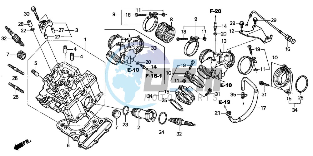 FRONT CYLINDER HEAD