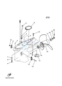 F225TXRD drawing PROPELLER-HOUSING-AND-TRANSMISSION-2