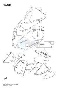 GSX1300R (E3-E28) Hayabusa drawing COWLING BODY (MODEL L0)