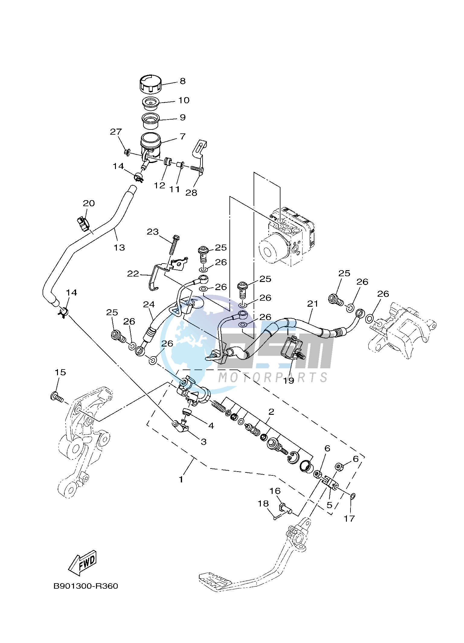 REAR MASTER CYLINDER