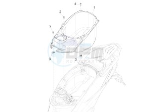 LIBERTY IGET 50 4T 3V NO ABS (NAFTA) drawing Helmet housing - Undersaddle