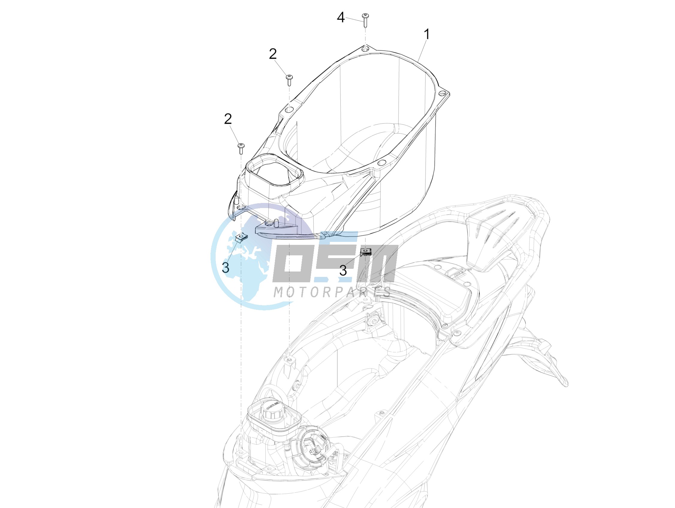 Helmet housing - Undersaddle