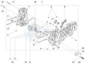 SPRINT 150 4T 3V IE NOABS E3 (APAC) drawing Crankcase