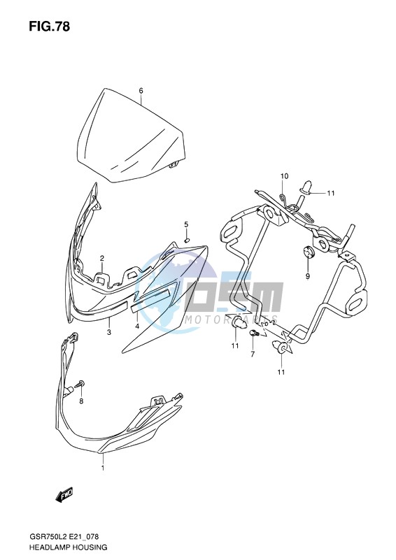 HEADLAMP HOUSING