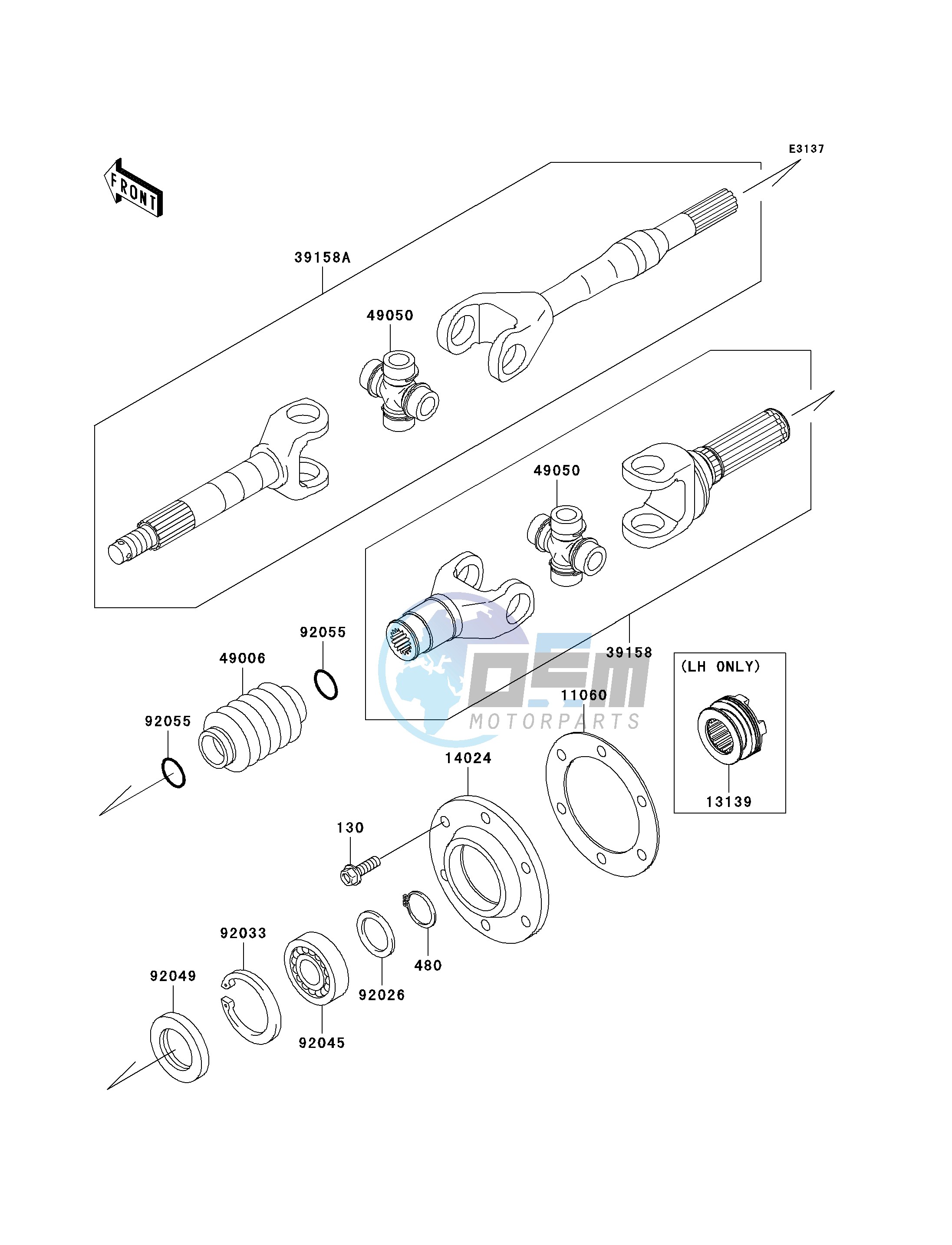 DRIVE SHAFT-REAR