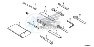 CBR500RF CBR500R UK - (E) drawing TOOLS