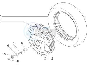 LX 150 4T ie E3 Vietnam drawing Rear Wheel