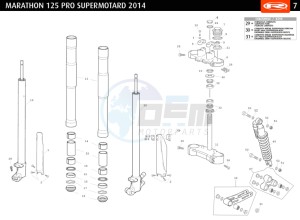 MARATHON-125-PRO-SM-WHITE drawing FRONT FORK